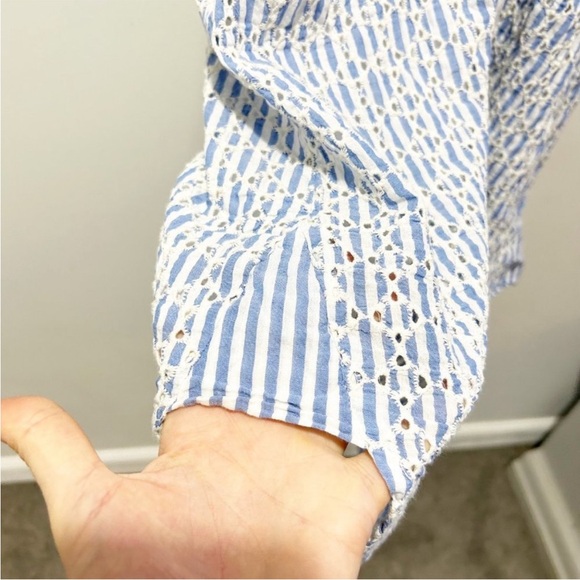 Anthropologie Kismet Shirt Dress Size 6 Eyelet
Collared Midi Pinstriped - Picture 6 of 6